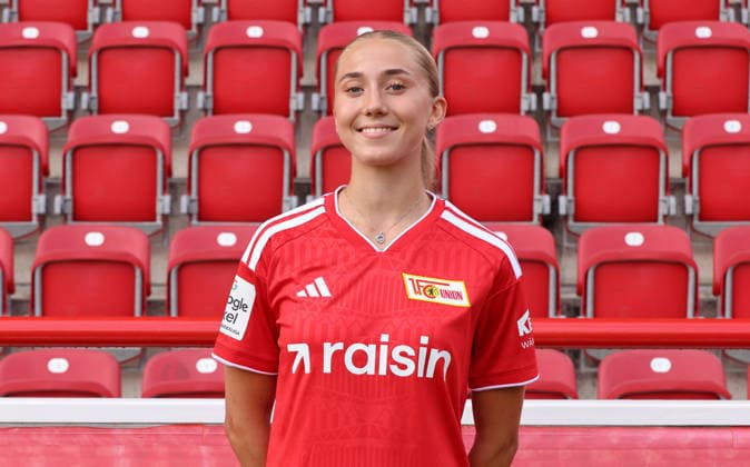 Silje Helgesen ; 1.FC Union Berlin FCU Fußball 1.BL Bundesliga Frauen Damen Porträttermin Saison 2026 2027 Headshot, Porträt, Portrait, Vorstellung, Präsentation, Pressetermin, GER 04.08.2026 *** Silje Helgesen 1 FC Union Berlin FCU Soccer 1 BL Bundesliga Women s League Portrait Session 2026–2027 Season Headshot, Portrait, Introduction, Presentation, Press Event, GER 04 08 2026