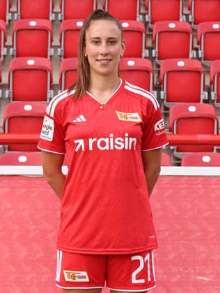 Anna Weiß ; 1.FC Union Berlin FCU Fußball 1.BL Bundesliga Frauen Damen Porträttermin Saison 2026 2027 Headshot, Porträt, Portrait, Vorstellung, Präsentation, Pressetermin, GER 04.08.2026 *** Anna Weiß 1 FC Union Berlin FCU Soccer 1 BL Women s Bundesliga Women s Team Photo Shoot 2026–2027 Season Headshot, Portrait, Introduction, Presentation, Press Event, GER 04 08 2026