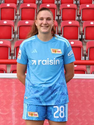 Torwart Nadine Böhi ; 1.FC Union Berlin FCU Fußball 1.BL Bundesliga Frauen Damen Porträttermin Saison 2026 2027 Headshot, Porträt, Portrait, Vorstellung, Präsentation, Pressetermin, GER 04.08.2026 *** Goalkeeper Nadine Böhi 1 FC Union Berlin FCU Soccer 1 BL Women s Bundesliga Women s Team Photo Shoot 2026–2027 Season Headshot, Portrait, Introduction, Presentation, Press Event, GER 04 08 2026