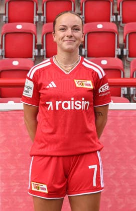 Lisa Heiseler; 1.FC Union Berlin FCU Fußball 1.BL Bundesliga Frauen Damen Porträttermin Saison 2026 2027 Headshot, Porträt, Portrait, Vorstellung, Präsentation, Pressetermin, GER 04.08.2026 *** Lisa Heiseler 1 FC Union Berlin FCU Soccer 1 BL Women s Bundesliga Women s Team Photo Shoot 2026–2027 Season Headshot, Portrait, Introduction, Presentation, Press Event, GER 04 08 2026