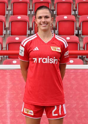 Leela Egli ; 1.FC Union Berlin FCU Fußball 1.BL Bundesliga Frauen Damen Porträttermin Saison 2026 2027 Headshot, Porträt, Portrait, Vorstellung, Präsentation, Pressetermin, GER 04.08.2026 *** Leela Egli 1 FC Union Berlin FCU Soccer 1 BL Women s Bundesliga Women s Team Photo Shoot 2026–2027 Season Headshot, Portrait, Introduction, Presentation, Press Event, GER 04 08 2026