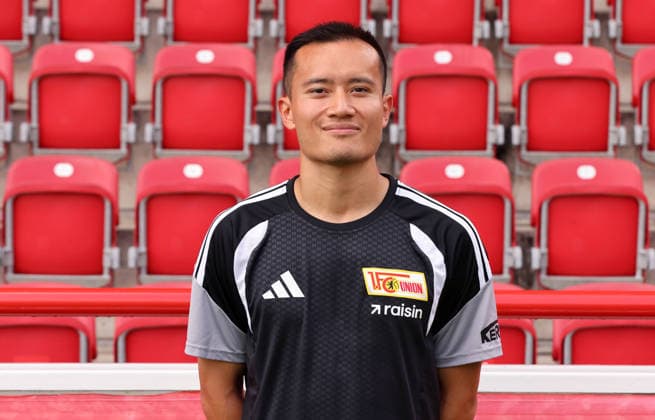 Athletiktrainer Bao Nguyen ; 1.FC Union Berlin FCU Fußball 1.BL Bundesliga Frauen Damen Porträttermin Saison 2026 2027 Headshot, Porträt, Portrait, Vorstellung, Präsentation, Pressetermin, GER 04.08.2026 *** Athletics Coach Bao Nguyen, 1. FC Union Berlin (FCU), Women s Soccer, Bundesliga, Women s Team, Photo Shoot, 2026–2027 Season, Headshot, Portrait, Introduction, Presentation, Press Event, GER 04 08 2026