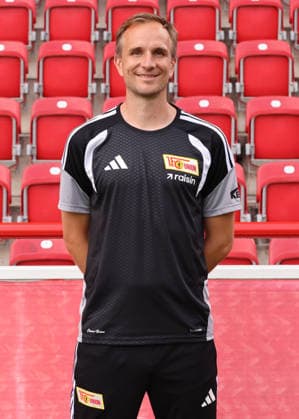 Co Trainer Simon Falke ; 1.FC Union Berlin FCU Fußball 1.BL Bundesliga Frauen Damen Porträttermin Saison 2026 2027 Headshot, Porträt, Portrait, Vorstellung, Präsentation, Pressetermin, GER 04.08.2026 *** Assistant Coach Simon Falke, 1. FC Union Berlin (FCU), Soccer, Women s Bundesliga, Portrait Session, 2026–2027 Season, Headshot, Portrait, Introduction, Presentation, Press Event, GER 04 08 2026