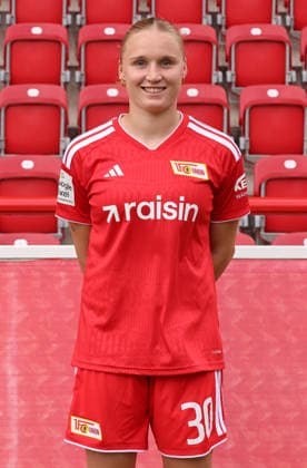 Jella Veit ; 1.FC Union Berlin FCU Fußball 1.BL Bundesliga Frauen Damen Porträttermin Saison 2026 2027 Headshot, Porträt, Portrait, Vorstellung, Präsentation, Pressetermin, GER 04.08.2026 *** Jella Veit 1 FC Union Berlin FCU Soccer 1 BL Bundesliga Women s League Portrait Session Season 2026–2027 Headshot, Portrait, Introduction, Presentation, Press Event, GER 04 08 2026