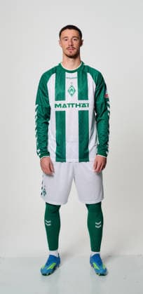 1.BL, Porträttermin 2026 2027 Marco Friedl; SV Werder Bremen; Bremen Bremen Deutschland *** 1 BL, Photo Shoot 2026 2027 Marco Friedl SV Werder Bremen Bremen Bremen Germany Copyright: xWerderxBremenxviaxNordphotox