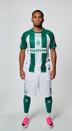 1.BL, Porträttermin 2026 2027 Felix Agu; SV Werder Bremen; Bremen Bremen Deutschland *** 1 BL, Photo Shoot 2026 2027 Felix Agu SV Werder Bremen Bremen Bremen Germany Copyright: xWerderxBremenxviaxNordphotox