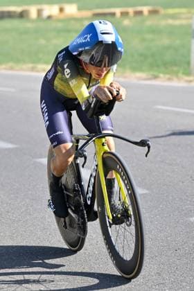 04.08.2026 --- Lacets de Marsannay, Frankreich --- Radsport --- Tour De France Femmes --- 4. Etappe Einzelzeitfahren von Gevrey-Chambertin nach Dijon --- --- Pauline Ferrand-Prevot (Team Visma Lease a Bike) Tour De France Femmes stage 4 *** August 4, 2026, Lacets de Marsannay, France, Cycling, Tour de France Femmes, Stage 4, Individual Time Trial from Gevrey-Chambertin to Dijon, Pauline Ferrand-Prévot, Team Visma Lease a Bike, Tour de France Femmes, Stage 4