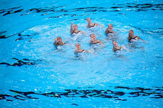 260804 Athletes of team Spain compete in artistic swimming team technical final during day five of the 2026 European Aquatics Championships on August 4, 2026 in Saint-Denis. Photo: Joel Marklund BILDBYRAN kod JM JM0831 bbeng konstsim artistic swimming 2026 european aquatics championships em *** August 4, 2026: Members of Team Spain compete in the artistic swimming team technical final on day five of the 2026 European Aquatics Championships on August 4, 2026 in Saint-Denis. Photo by Joel Marklund, BILDBYRAN. Code: JM JM0831 bbeng artistic swimming 2026 European Aquatics Championships EM  Copyright: JOELxMARKLUND BB260804JM026