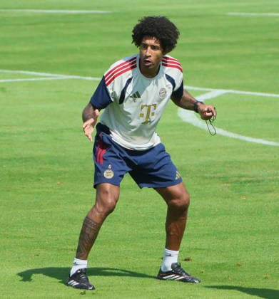 04.08.2026, FC Bayern Muenchen, Training, Saebenerstrasse Muenchen , Fussball, im Bild: Dante (FCBII) *** August 4, 2026, FC Bayern Munich, Practice, Säbenerstrasse, Munich, Soccer, Sports, Pictured: Dante FCBII