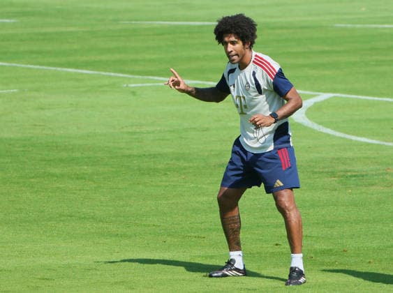04.08.2026, FC Bayern Muenchen, Training, Saebenerstrasse Muenchen , Fussball, im Bild: Dante (FCBII) *** August 4, 2026, FC Bayern Munich, Practice, Säbenerstrasse, Munich, Soccer, Sports, Pictured: Dante FCBII