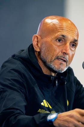 HONGKONG-SOCCER FOOTBALL-FEST Luciano Spalletti, a coach of Juventus FC at press conference, PK, Pressekonferenz at Kai Tan Stadium during the Hong Kong Football Festival 2026 in Hong Kong, August 4, 2026. NEXPHER Vernon Yuen HONG KONG