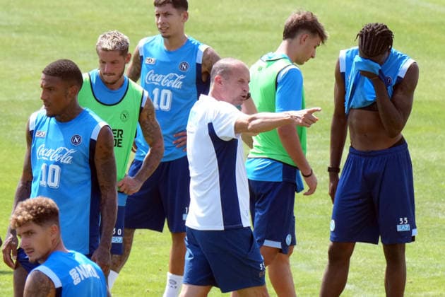 CASTEL DI SANGRO, ITALY, AUGUST 4: Massimiliano Allegri of SSC Napoli during the pre season training camp in Castel di Sangro, Italy. Copyright: xFOTOAGENZIAx