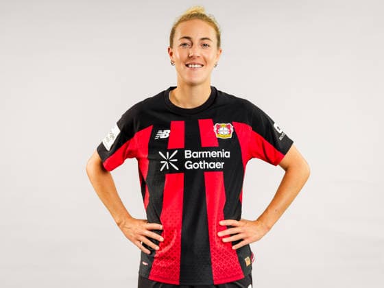 Carolin Simon; Bayer 04 Leverkusen; 1.BL Frauen, Porträttermin 2026 2027, Carolin Simon; Bayer 04 Leverkusen; 1.BL Women, portrait appointment 2026 2027, Leverkusen BayArena NRW Germany