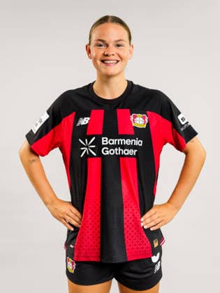 Justine Brandau; Bayer 04 Leverkusen; 1.BL Frauen, Porträttermin 2026 2027, Justine Brandau; Bayer 04 Leverkusen; 1.BL Women, portrait appointment 2026 2027, Leverkusen BayArena NRW Germany