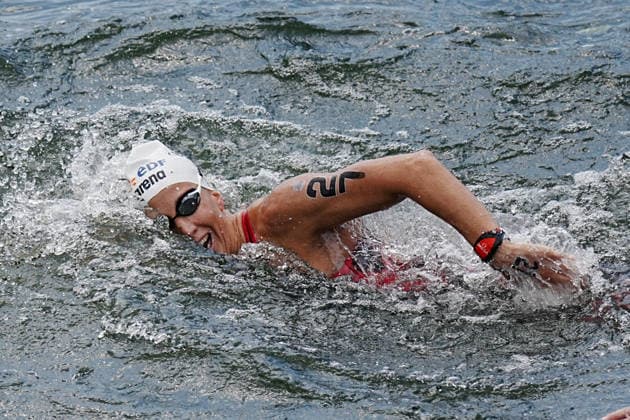 Open Water, Women s 10km, Ginevra Taddeucci from Italy, winner of the gold medal at the European Aquatics Championships Paris 2026, Paris, August 03, 2026 .  Copyright: xGianxMattiaxD Alberto LaPressex