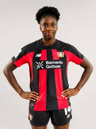 Emily Wallrabenstein; Bayer 04 Leverkusen; 1.BL Frauen, Porträttermin 2026 2027, Emily Wallrabenstein; Bayer 04 Leverkusen; 1.BL Women, portrait appointment 2026 2027, Leverkusen BayArena NRW Germany