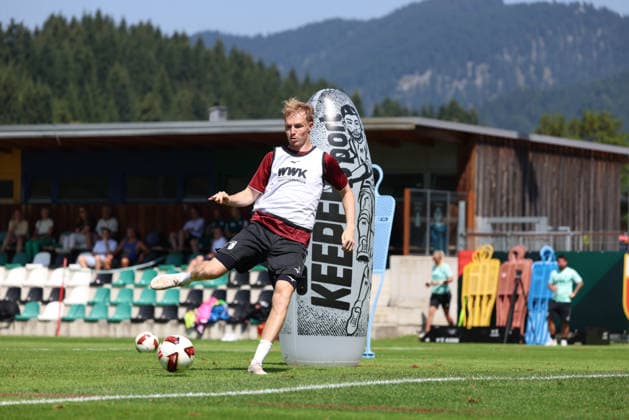 04.08.2026, GER, Fussball, Herren, FC Augsburg, Trainingslager, Achensee, FCA, Tim Breithaupt, Trainingseinheit am Dienstag Achenkirch *** August 4, 2026, GER, Soccer, Men s, FC Augsburg, Training Camp, Achensee, FCA, Tim Breithaupt, Training Session on Tuesday in Achenkirch