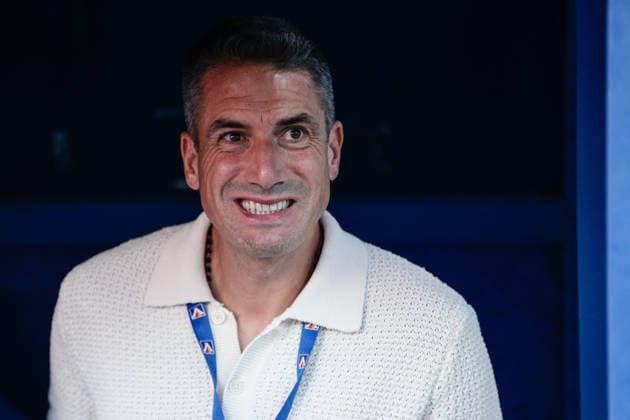 IPA87238009 - Levski head coach Julio Velazquez before the Champions League qualifying match between PFC Levski Sofia and FC Kairat Almaty at Vivacom Arena Georgi Asparuhov in Sofia, Bulgaria, on August 4, 2026  Copyright: xIvanxSxIvanov IPAxSportx xx 87238009