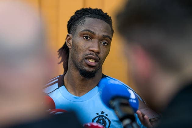 260804 Manasse Kianga of Slovan Bratislava after the Champions League football qualifying match between Mjällby and Slovan Bratislava on August 4, 2026 in Hällevik. Photo: Christoffer Borg Mattisson BILDBYRAN COP 261 CB0545 fotboll football soccer fotball uefa champions league champions league mjällby slovan bratislava bbeng *** August 4, 2026: Manasse Kianga of Slovan Bratislava after the Champions League soccer qualifying match between Mjällby and Slovan Bratislava on August 4, 2026 in Hällevik. Photo by Christoffer Borg Mattisson, BILDBYRAN COP 261 CB0545 soccer football UEFA Champions League Mjällby Slovan Bratislava bbeng  Copyright: CHRISTOFFERxBORGxMATTISSON BB260804CB132