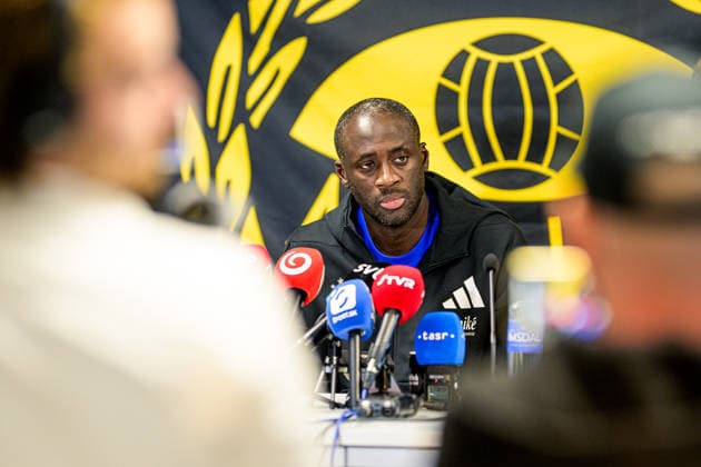260804 Coach Yaya Toure of Slovan Bratislava at the pressconference after the Champions League football qualifying match between Mjällby and Slovan Bratislava on August 4, 2026 in Hällevik. Photo: Christoffer Borg Mattisson BILDBYRAN COP 261 CB0545 fotboll football soccer fotball uefa champions league champions league mjällby slovan bratislava bbeng *** August 4, 2026: Coach Yaya Touré of Slovan Bratislava at the press conference following the Champions League qualifying match between Mjällby and Slovan Bratislava on August 4, 2026 in Hällevik. Photo by Christoffer Borg Mattisson, BILDBYRAN COP 261 CB0545 soccer football UEFA Champions League Mjällby Slovan Bratislava bbeng  Copyright: CHRISTOFFERxBORGxMATTISSON BB260804CB141