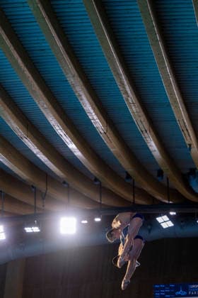 SWIMMING - EAC 2026 PARIS,FRANCE,04.AUG.26 - SWIMMING - European Aquatics Championships Paris 2026, diving, 10m synchronised platform, men. Image shows Nikita Sshleiker and Ruslan Ternovoi (NAB).  GEPAxpictures xPhilippxBrem