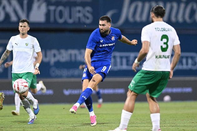 Croatia, Zagreb, 040826. Maksimir Stadium. Football match of the third round of UEFA Champions League qualification, GNK Dinamo - FK Kauno Zalgiris. In the photo: Dion Drena Beljo. Photo: Damir Krajac CROPIX Copyright: xxDamirxKrajacx dk_dinamo_kauno45-040826