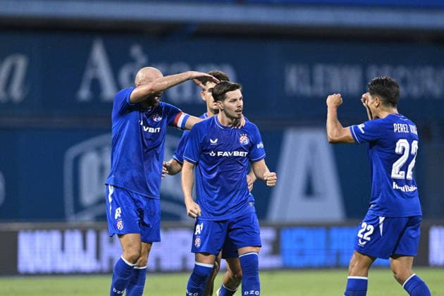 Zagreb, 040826. Maksimir Stadium. Football match of the third round of UEFA Champions League qualification, GNK Dinamo - FK Kauno Zalgiris. In the photo: goal, celebration of Dinamo players. Photo: Damir Krajac CROPIX Copyright: xxDamirxKrajacx dk_dinamo_kauno52-040826