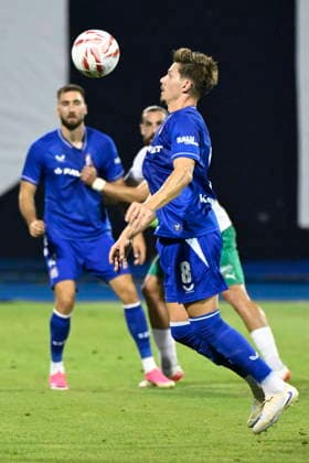 Croatia, Zagreb, 040826. Maksimir Stadium. Football match of the third round of UEFA Champions League qualification, GNK Dinamo - FK Kauno Zalgiris. In the photo: Miha Zajc. Photo: Goran Mehkek CROPIX Zagreb Croatia Copyright: xxGoranxMehkekx gm_dinamo_kauno41-040826