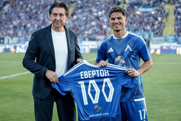 Football - UEFA Champions League - Third qualifying round - PFC Levski - FC Kairat Almaty - 04.08.2026 Daniel Borimirov and Everton Bala Copyright: xYulianxTodorovx