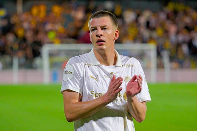 UEFA Champions leauge kvalik 2026 2027 : Union Saint-Gilloise - Bodo Glimt Oostende, Belgia 20260804. Bodo Glimts Jostein Gundersen etter UEFA Champions leauge kvalifisering i fotball mellom Union Saint-Gilloise og Bodo Glimt pa Stade Joseph Marien. Foto: Luis Miguel Caceres NTB Oostende Belgia EDITORIAL USE ONLY. RESTRICTED USE FOR BETTING COMPANIES Ref:_SPOtFoOJdt_S1A.jpg *** UEFA Champions League Qualifiers 2026–2027: Union Saint-Gilloise, Bodo Glimt, Oostende, Belgium, August 4, 2026: Bodo Glimt’s Jostein Gundersen after the UEFA Champions League soccer qualifying match between Union Saint Gilloise and Bodo Glimt at Stade Joseph Marien. Photo by Luis Miguel Caceres, NTB, Oostende, Belgium. EDITORIAL USE ONLY. RESTRICTED USE FOR BETCOMPANIES  Copyright: xLuisxMiguelxCaceresx xNTBx