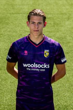 ARNHEM , 04-08-2026 , Nationaal Sportcentrum Papendal , season 2026 2027 , Dutch Keuken Kampioen Divisie football , Photocall , picture shows Vitesse goalkeeper Jayden Siecker Photocall Vitesse  x205453915x Copyright: