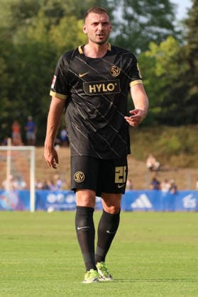 04.08.2026, xrekx, Fussball Testspiel, SV Elversberg - Racing Straßburg v.l. Luca Sirch (SV 07 Elversberg) (DFL DFB REGULATIONS PROHIBIT ANY USE OF PHOTOGRAPHS as IMAGE SEQUENCES and or QUASI-VIDEO) Haguenau *** August 4, 2026, xrekx, Soccer Friendly Match, SV Elversberg vs. Racing Strasbourg, Luca Sirch, SV 07 Elversberg. DFL and DFB regulations prohibit any use of photographs as image sequences and or quasi-video. Haguenau
