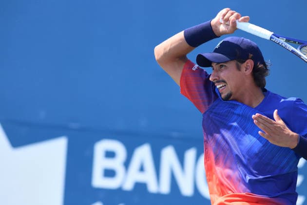 ATP, Tennis Herren Masters 1000 National Bank Open Montreal 2026 - Round of 64 - Day 4 Alexei Popyrin of Australia plays a returns a backhand during the Men™s Singles round of 64 match against Roman Andres Burruchaga of Argentina on day 4 of the ATP Masters1000 National Bank Open at IGA Stadium. on August 4, 2026, in Montreal, Canada. (Photo by Horacio Zamora Eyepix Group) Copyright: xHoracioxZamorax xEyepixxGroupx HZ_04082026_193805