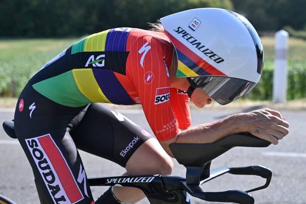 04.08.2026 --- Lacets de Marsannay, Frankreich --- Radsport --- Tour De France Femmes --- 4. Etappe Einzelzeitfahren von Gevrey-Chambertin nach Dijon --- --- Kim Le Court Pienaar (AG Insurance - Soudal Team) Tour De France Femmes stage 4 *** August 4, 2026, Lacets de Marsannay, France, Cycling, Tour de France Femmes, Stage 4: Individual Time Trial from Gevrey-Chambertin to Dijon, Kim Le Court Pienaar, AG Insurance Soudal Team, Tour de France Femmes, Stage 4