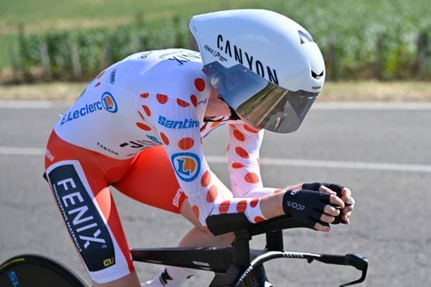 04.08.2026 --- Lacets de Marsannay, Frankreich --- Radsport --- Tour De France Femmes --- 4. Etappe Einzelzeitfahren von Gevrey-Chambertin nach Dijon --- --- Puck Pieterse (Fenix - Premiertech) Tour De France Femmes stage 4 *** August 4, 2026, Lacets de Marsannay, France, Cycling, Tour de France Femmes, Stage 4, Individual Time Trial from Gevrey-Chambertin to Dijon, Puck Pieterse, Fenix Premiertech, Tour de France Femmes, Stage 4