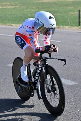 04.08.2026 --- Lacets de Marsannay, Frankreich --- Radsport --- Tour De France Femmes --- 4. Etappe Einzelzeitfahren von Gevrey-Chambertin nach Dijon --- --- Puck Pieterse (Fenix - Premiertech) Tour De France Femmes stage 4 *** August 4, 2026, Lacets de Marsannay, France, Cycling, Tour de France Femmes, Stage 4, Individual Time Trial from Gevrey-Chambertin to Dijon, Puck Pieterse, Fenix Premiertech, Tour de France Femmes, Stage 4