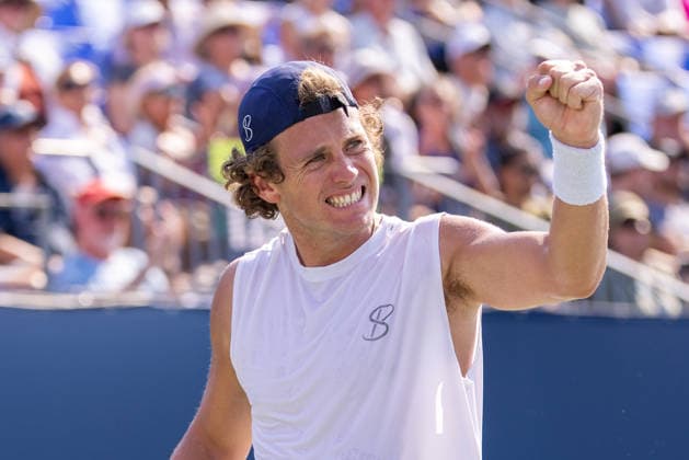 August 4, 2026, Montreal, Quebec, Canada: LIAM DRAXL from Canada reaction in match against Daniel Merida from Spain in first round at Canadian Open at IGA stadium in Montreal, Quebec, Canada on 2026-08-04 Montreal Canada - ZUMAl189 20260804_zsp_l189_092 Copyright: xYannickxLegarex