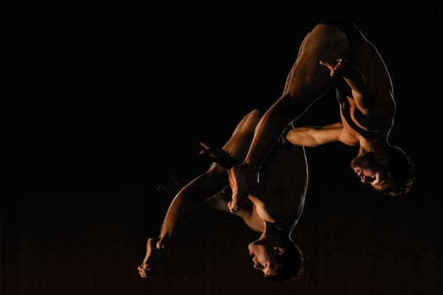 Ben Cutmore of Great Britain, Euan McCabe of Great Britain compete in the Diving Men s 10m Platform Final during the European Aquatics Championships at the Olympic Aquatic Center in Paris (France), August 4, 2026. Andrea Staccioli