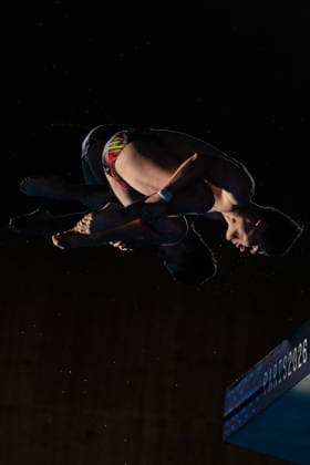 Mark Hrytsenko of Ukraine, Oleksii Sereda of Ukraine compete in the Diving Men s 10m Platform Final during the European Aquatics Championships at the Olympic Aquatic Center in Paris (France), August 4, 2026. Andrea Staccioli