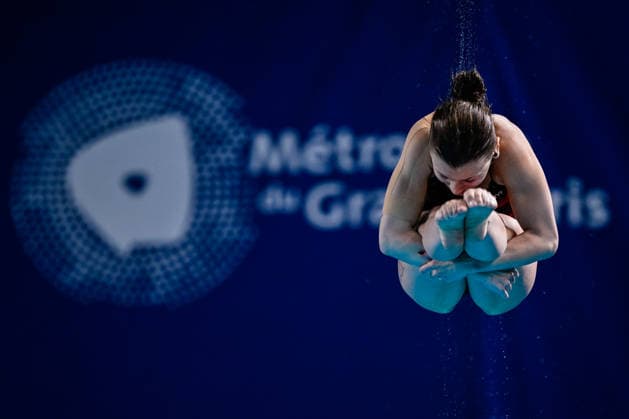Kaja Skrzek of Poland competes in the Diving Women s 3m Springboard Final during the European Aquatics Championships at the Olympic Aquatic Center in Paris (France), August 4, 2026. Andrea Masini Deepbluemedia Insidefoto