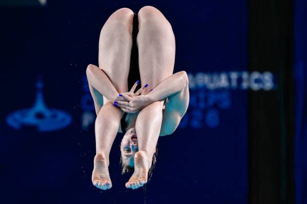 Elizaveta Kuzina of Neutral Athlete BNadezhda Trifonova of Neutral Athlete B competes in the Diving Women s 3m Springboard Final during the European Aquatics Championships at the Olympic Aquatic Center in Paris (France), August 4, 2026. Andrea Masini Deepbluemedia Insidefoto