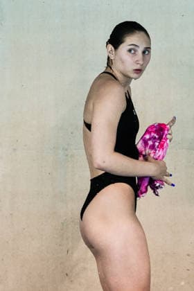 Elizaveta Kuzina of Neutral Athlete BNadezhda Trifonova of Neutral Athlete B reacts after competing in the Diving Women s 3m Springboard Final during the European Aquatics Championships at the Olympic Aquatic Center in Paris (France), August 4, 2026. Andrea Masini Deepbluemedia Insidefoto