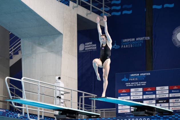 Women 3m springboard diving final European Aquatics Championships - Saint-Denis Britain s diver Yasmin Harper competes in the women’s 3m springboard diving final event during the LEN European Aquatics Championships, at the Olympic Aquatics Centre in Saint-Denis, northeastern suburbs of Paris, on August 4, 2026. Photo by Raphael Lafargue ABACAPRESS.COM Saint-Denis France  Copyright: xLafarguexRaphael ABACAx