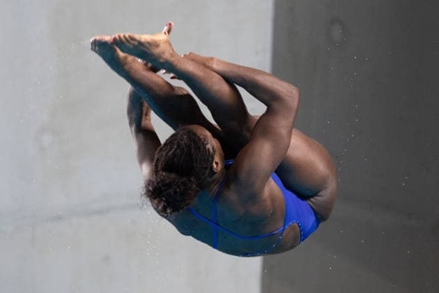 Women 3m springboard diving final European Aquatics Championships - Saint-Denis Britain s diver Desharne Bent-Ashmeil competes in the women’s 3m springboard diving final event during the LEN European Aquatics Championships, at the Olympic Aquatics Centre in Saint-Denis, northeastern suburbs of Paris, on August 4, 2026. Photo by Raphael Lafargue ABACAPRESS.COM Saint-Denis France  Copyright: xLafarguexRaphael ABACAx