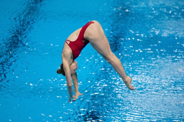 Women 3m springboard diving final European Aquatics Championships - Saint-Denis Germany s diver Jette Muller competes in the women’s 3m springboard diving final event during the LEN European Aquatics Championships, at the Olympic Aquatics Centre in Saint-Denis, northeastern suburbs of Paris, on August 4, 2026. Photo by Raphael Lafargue ABACAPRESS.COM Saint-Denis France  Copyright: xLafarguexRaphael ABACAx