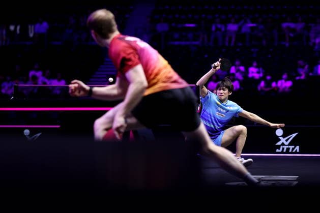 (L-R) Benedikt Duda (GER), Shunsuke Togami (JPN), AUGUST 4, 2026 - Table tennis, Tischtennis : WTT Champions Yokohama 2026 Men s singles round of 32 at Yokohama BUNTAI, Kanagawa, Japan. Noxthirdxpartyxsales  aflo_340095719 NaokixNishimurax