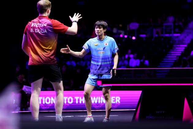 (L-R) Benedikt Duda (GER), Shunsuke Togami (JPN), AUGUST 4, 2026 - Table tennis, Tischtennis : WTT Champions Yokohama 2026 Men s singles round of 32 at Yokohama BUNTAI, Kanagawa, Japan. Noxthirdxpartyxsales  aflo_340095754 NaokixNishimurax
