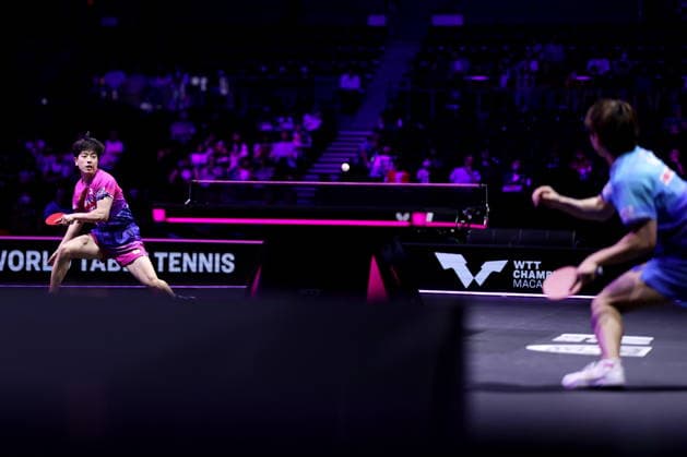 (L-R) Hiroto Shinozuka, Yukiya Uda (JPN), AUGUST 4, 2026 - Table tennis, Tischtennis : WTT Champions Yokohama 2026 Men s singles round of 32 at Yokohama BUNTAI, Kanagawa, Japan. Noxthirdxpartyxsales  aflo_340102374 NaokixNishimurax