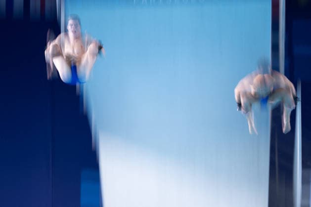 Men 10m platform synchro diving final European Aquatics Championships - Saint-Denis Divers compete in the men’s 10m platform synchro diving final event during the LEN European Aquatics Championships, at the Olympic Aquatics Centre in Saint-Denis, northeastern suburbs of Paris, on August 4, 2026. Photo by Raphael Lafargue ABACAPRESS.COM Saint-Denis France  Copyright: xLafarguexRaphael ABACAx