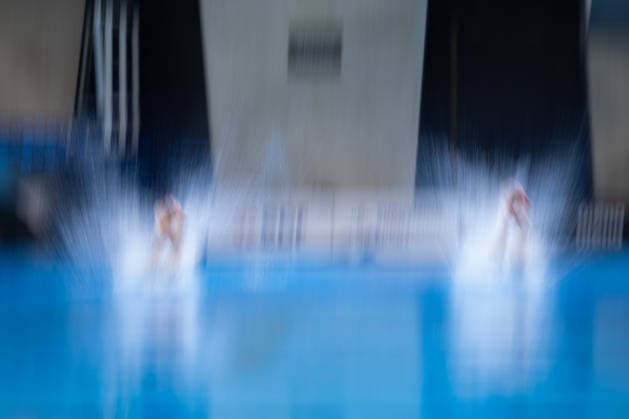 Men 10m platform synchro diving final European Aquatics Championships - Saint-Denis Divers compete in the men’s 10m platform synchro diving final event during the LEN European Aquatics Championships, at the Olympic Aquatics Centre in Saint-Denis, northeastern suburbs of Paris, on August 4, 2026. Photo by Raphael Lafargue ABACAPRESS.COM Saint-Denis France  Copyright: xLafarguexRaphael ABACAx